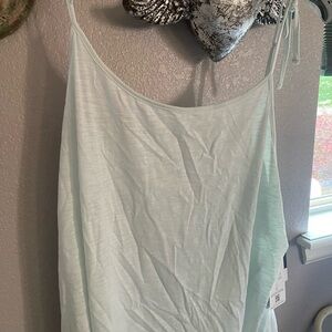 Eddie Bauer Mint Green Soft Lightweight Cotton Blend Spaghetti strap. NWT